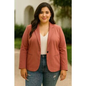 NWT Apt 9 Torie Blazer Jacket Stretch Office Workwear Business Sleek All Season